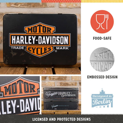 Nostalgic Art Harley Davidson Flat Storage Tin Nostalgic Art