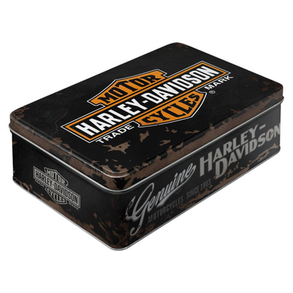Nostalgic Art Harley Davidson Flat Storage Tin Nostalgic Art