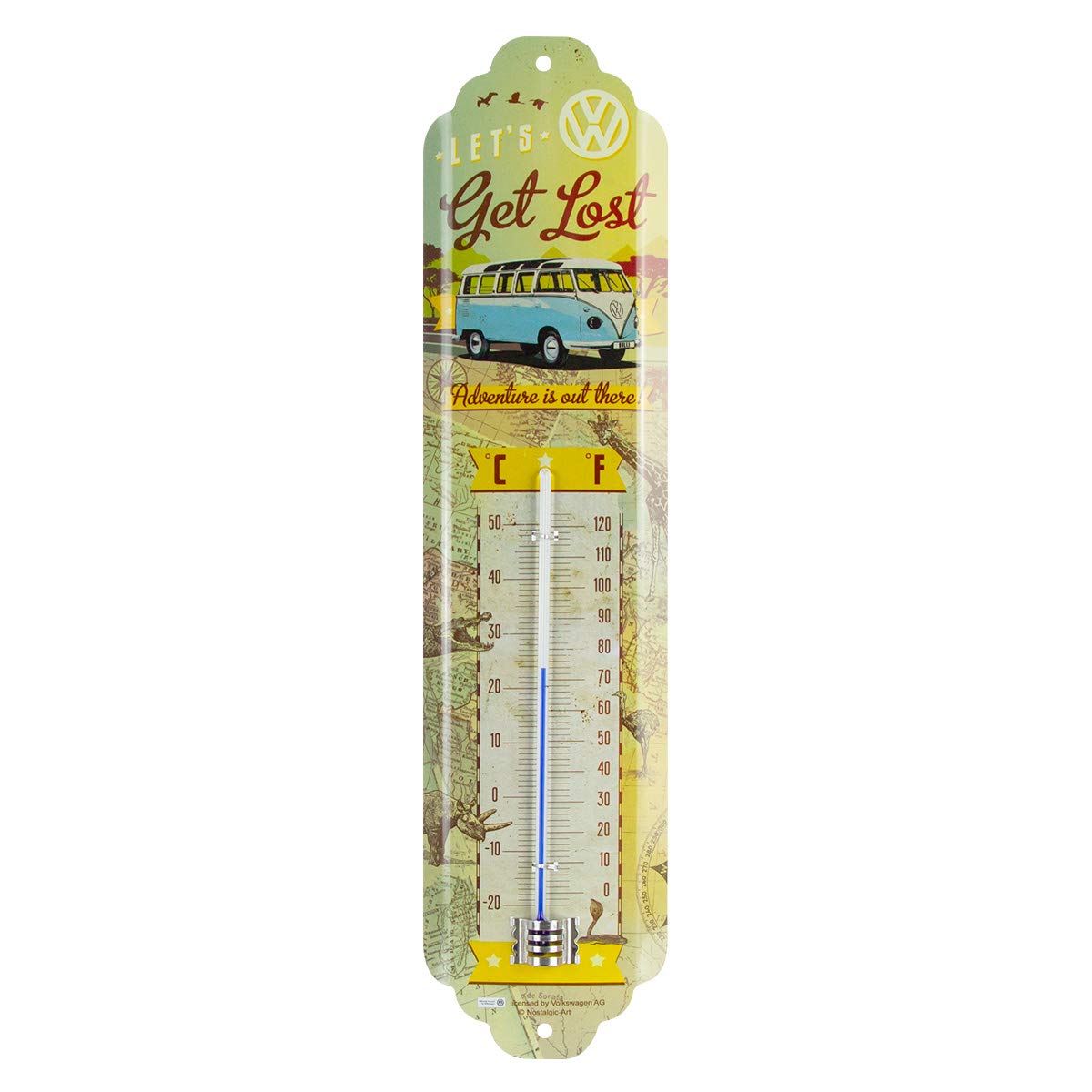 Nostalgic Art VW Bulli Let's Get Lost Thermometer Nostalgic Art