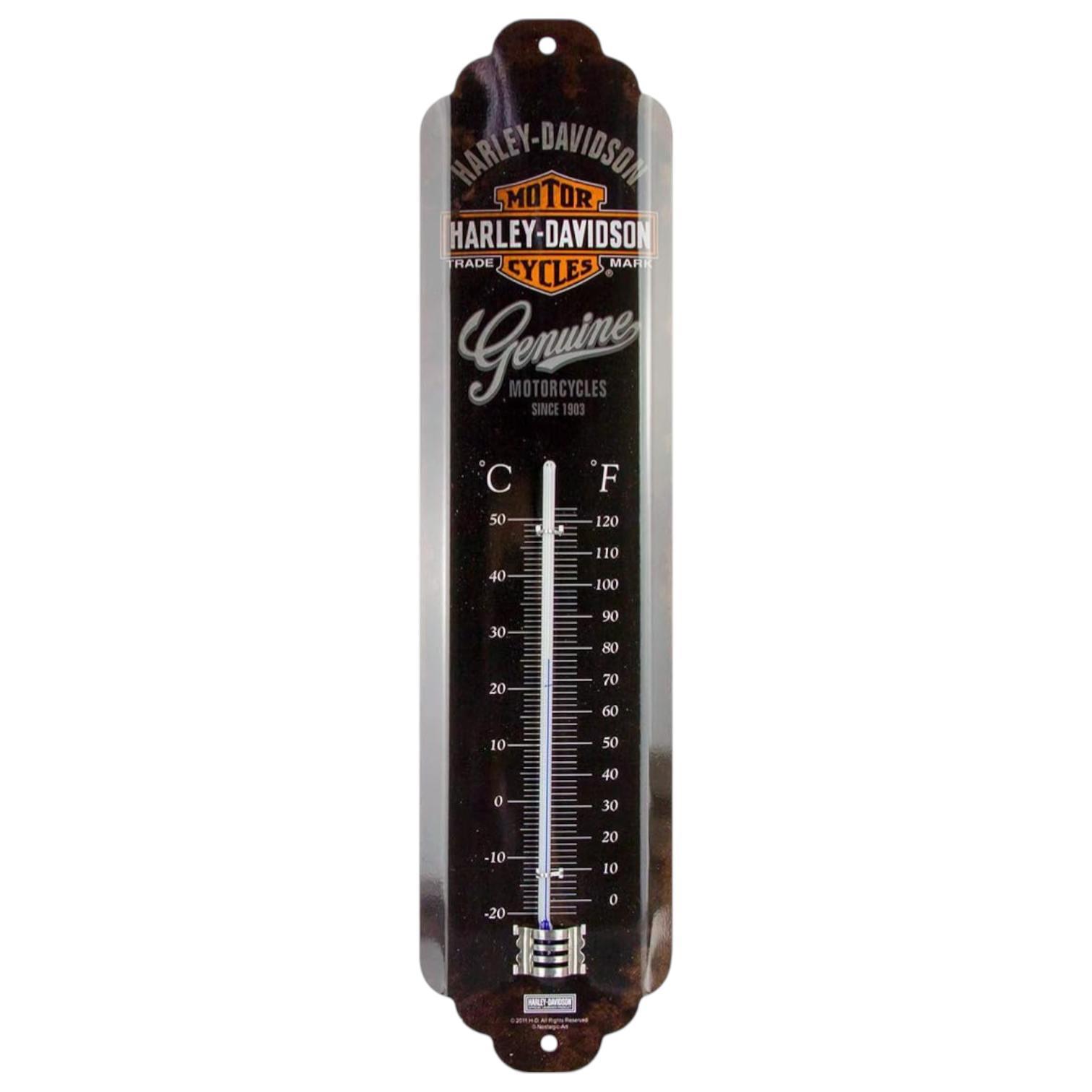 Nostalgic Art Harley Davidson Genuine Logo Thermometer Nostalgic Art