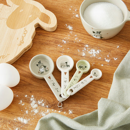 Cooksmart Highland Sheep Set of 4 Measuring Spoons