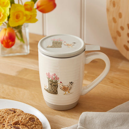 Cooksmart Hen House Lane Infuser Mug