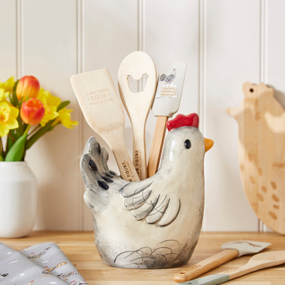 Cooksmart Hen House Lane Chicken Shaped Utensil Pot / Vase