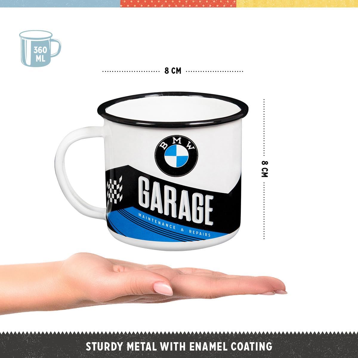 Nostalgic Art BMW Garage Enamel Mug Nostalgic Art