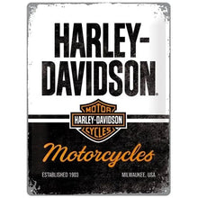 Nostalgic Art Harley Davidson Metal Wall Motorcycles Tin Sign - Large Nostalgic Art