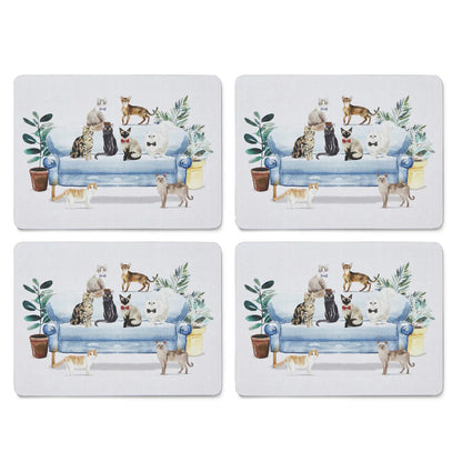 Cooksmart Curious Cats Set of 4 Placemats Cooksmart England