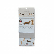 Cooksmart Curious Dogs Tea Towel 3pk Cooksmart England
