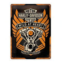 Nostalgic Art Harley Davidson Wild at Heart Tin Sign - Large Nostalgic Art