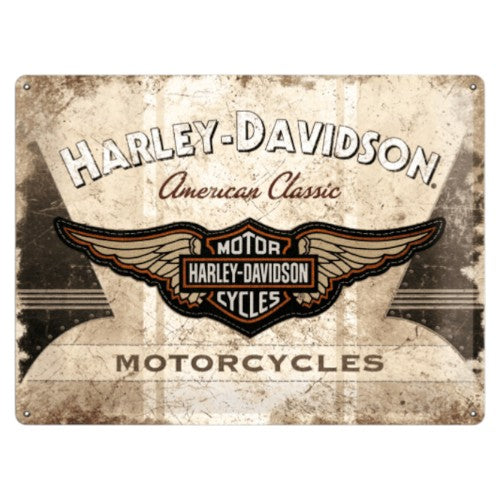 Nostalgic Art Harley Davidson American Classic Tin Sign - Large Nostalgic Art