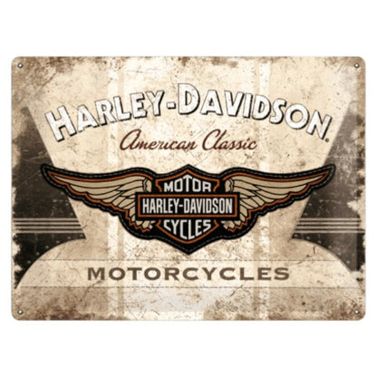 Nostalgic Art Harley Davidson American Classic Tin Sign - Large Nostalgic Art