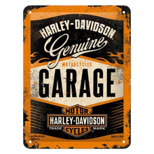 Nostalgic Art Harley Davidson Garage Tin Sign - Small Nostalgic Art