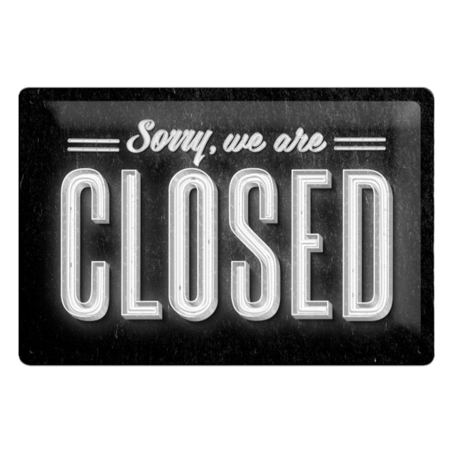 Nostalgic Art Sorry, We Are Closed Tin Sign - Medium Nostalgic Art