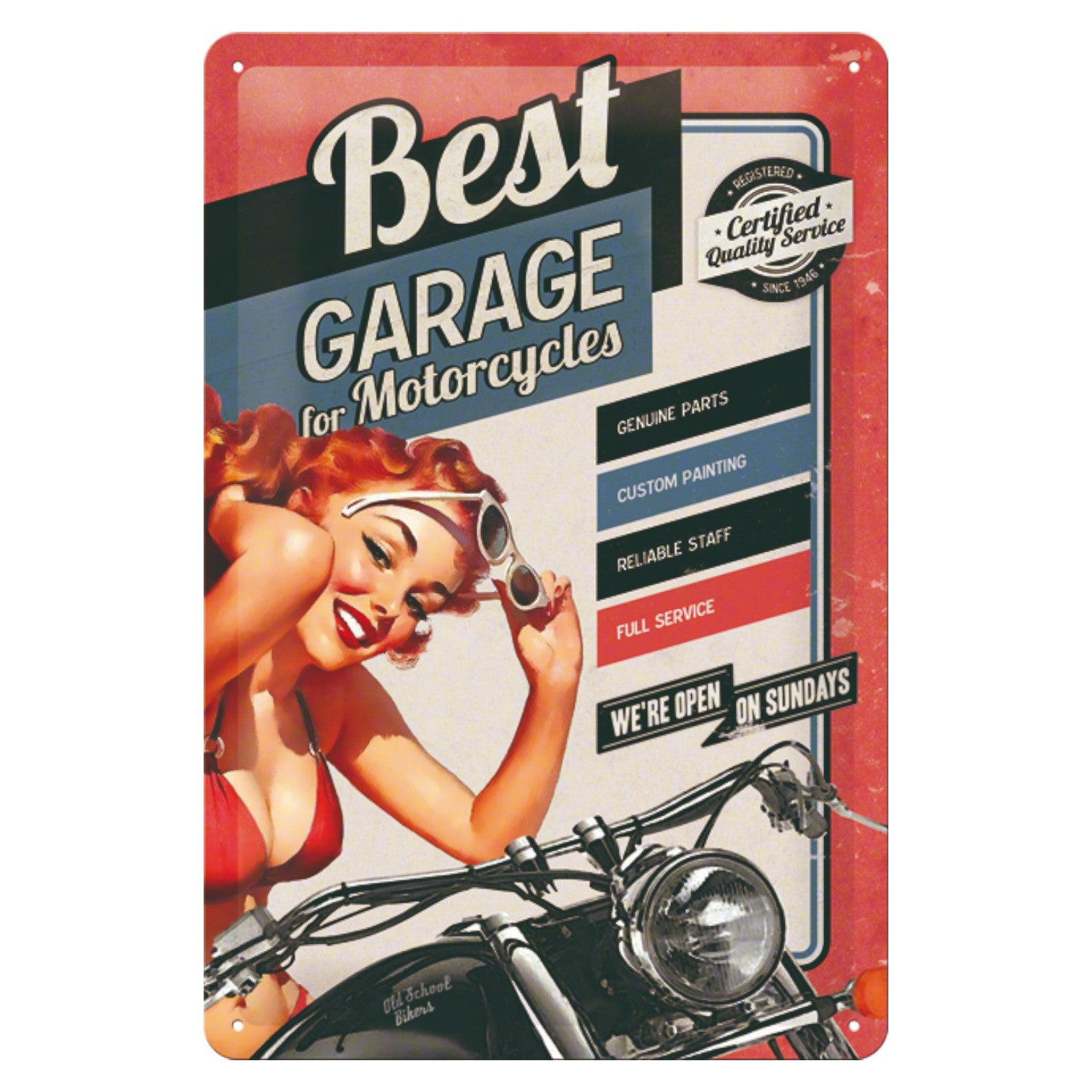 Nostalgic Art Best Garage Tin Sign - Medium Nostalgic Art