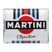 Nostalgic Art Martini L'Aperitivo Racing Stripes Tin Sign - Large Nostalgic Art