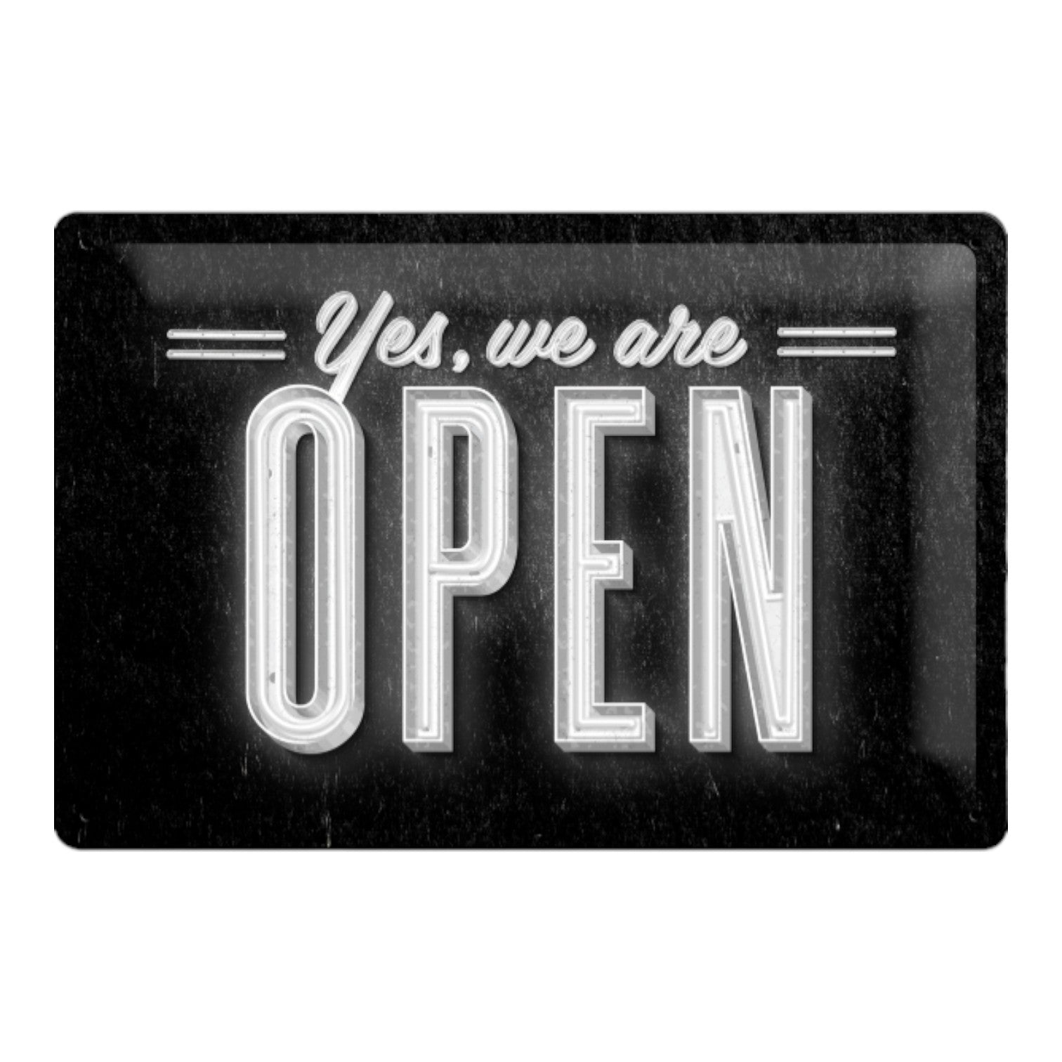 Nostalgic Art Yes We Are Open Tin Sign - Medium Nostalgic Art