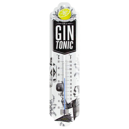Nostalgic Art Gin Tonic Weather Thermometer Nostalgic Art