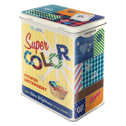 Nostalgic Art Super Color Detergent Storage Tin - L Nostalgic Art