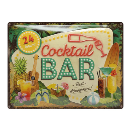 Nostalgic Art Cocktail Bar Tin Sign - Large Nostalgic Art