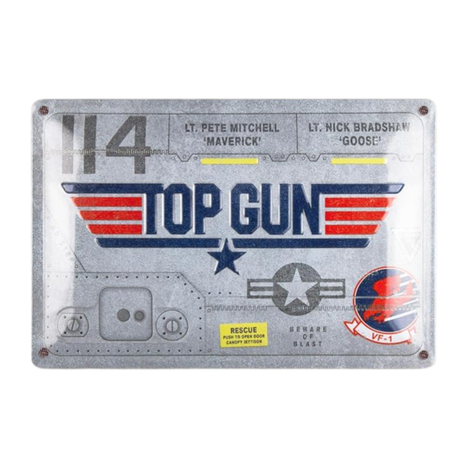 Nostalgic Art Top Gun Aircraft Tin Sign - Medium Nostalgic Art