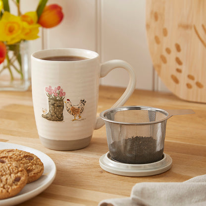 Cooksmart Hen House Lane Infuser Mug