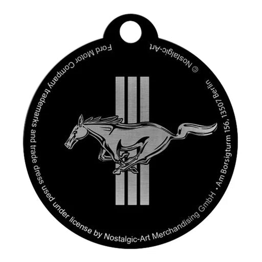 Nostalgic Art Ford Mustang - Horse & Stripes Logo Key Ring Nostalgic Art
