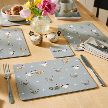 Cooksmart Hen House Lane Set of 4 Placemats Cooksmart England