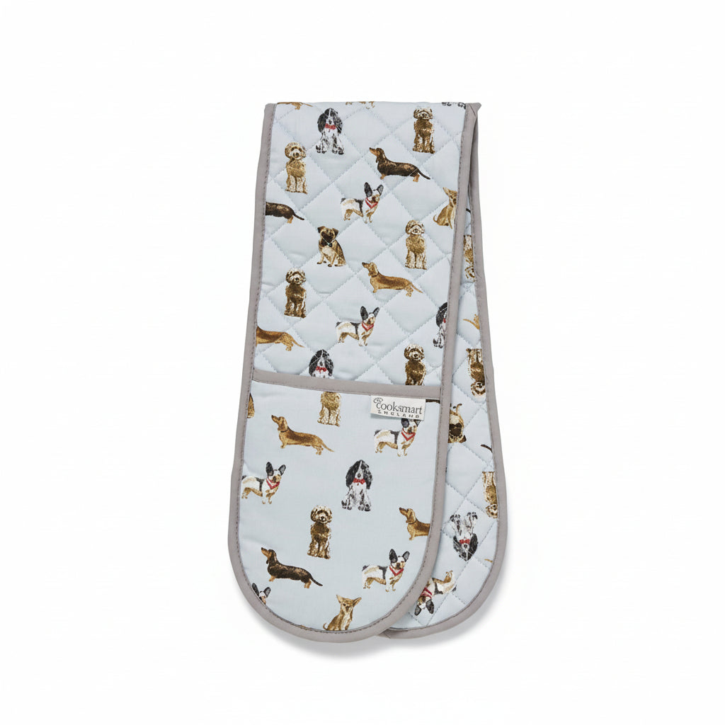 Cooksmart Curious Dogs Double Oven Glove Cooksmart England