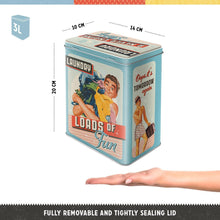 Nostalgic Art Laundry Today or Naked Tomorrow Storage Tin - L Nostalgic Art