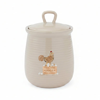 Cooksmart Hen House Lane Canister - Farm Fresh Eggs Cooksmart England