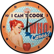 Nostalgic Art I Can't Cook Who Cares? Wall Clock Nostalgic Art