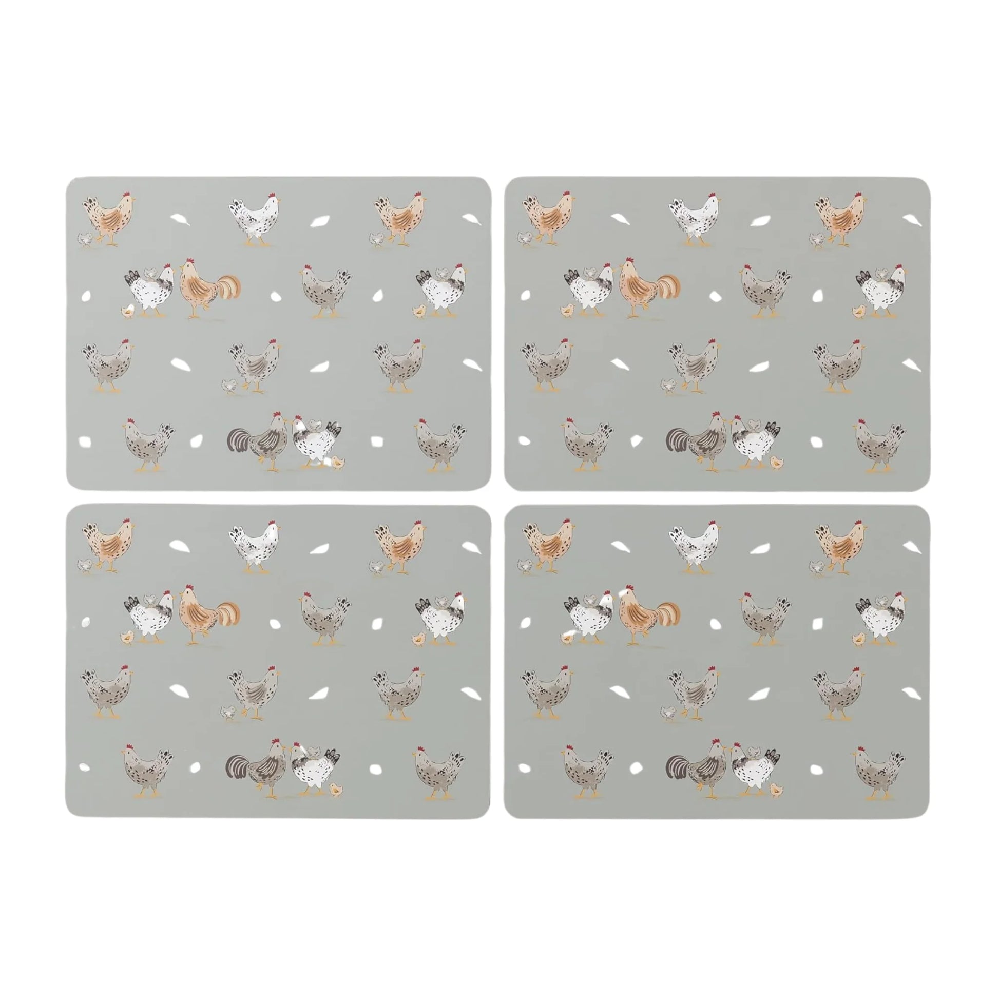 Cooksmart Hen House Lane Set of 4 Placemats Cooksmart England