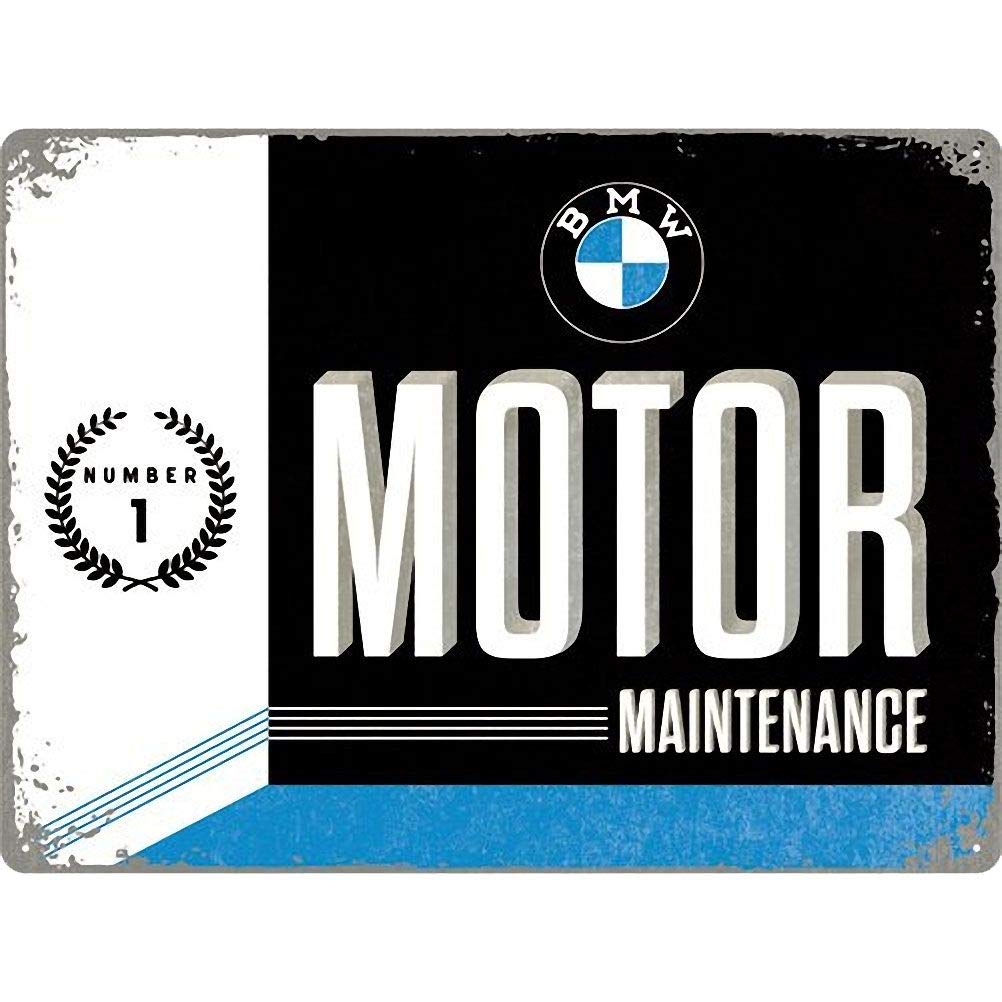 Nostalgic Art BMW Motor Maintenance Tin Sign - Large Nostalgic Art