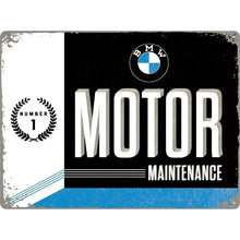 Nostalgic Art BMW Motor Maintenance Tin Sign - Large Nostalgic Art
