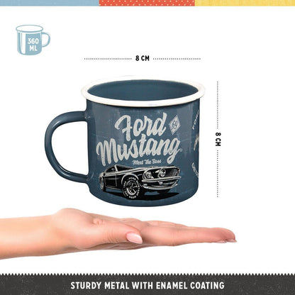 Nostalgic Art Ford Mustang Enamel Mug