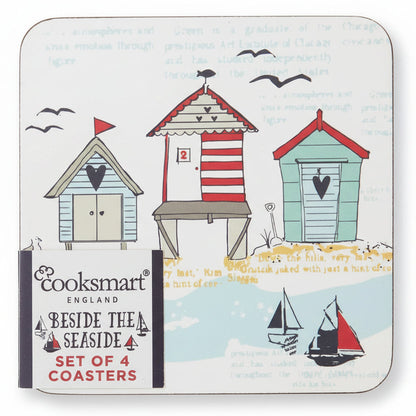 Cooksmart Beside The Seaside Set of 4 Coasters Cooksmart England