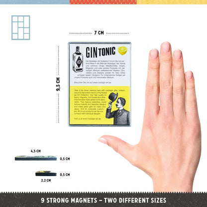 Nostalgic Art Gin Tonic Magnet Set Nostalgic Art