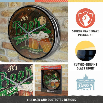 Nostalgic Art Beer O' Clock Wall Clock Nostalgic Art