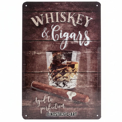 Nostalgic Art Whiskey Tin Sign - Medium Nostalgic Art