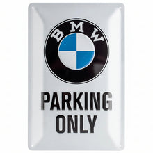 Nostalgic Art BMW Parking Only White Tin Sign - Medium Nostalgic Art