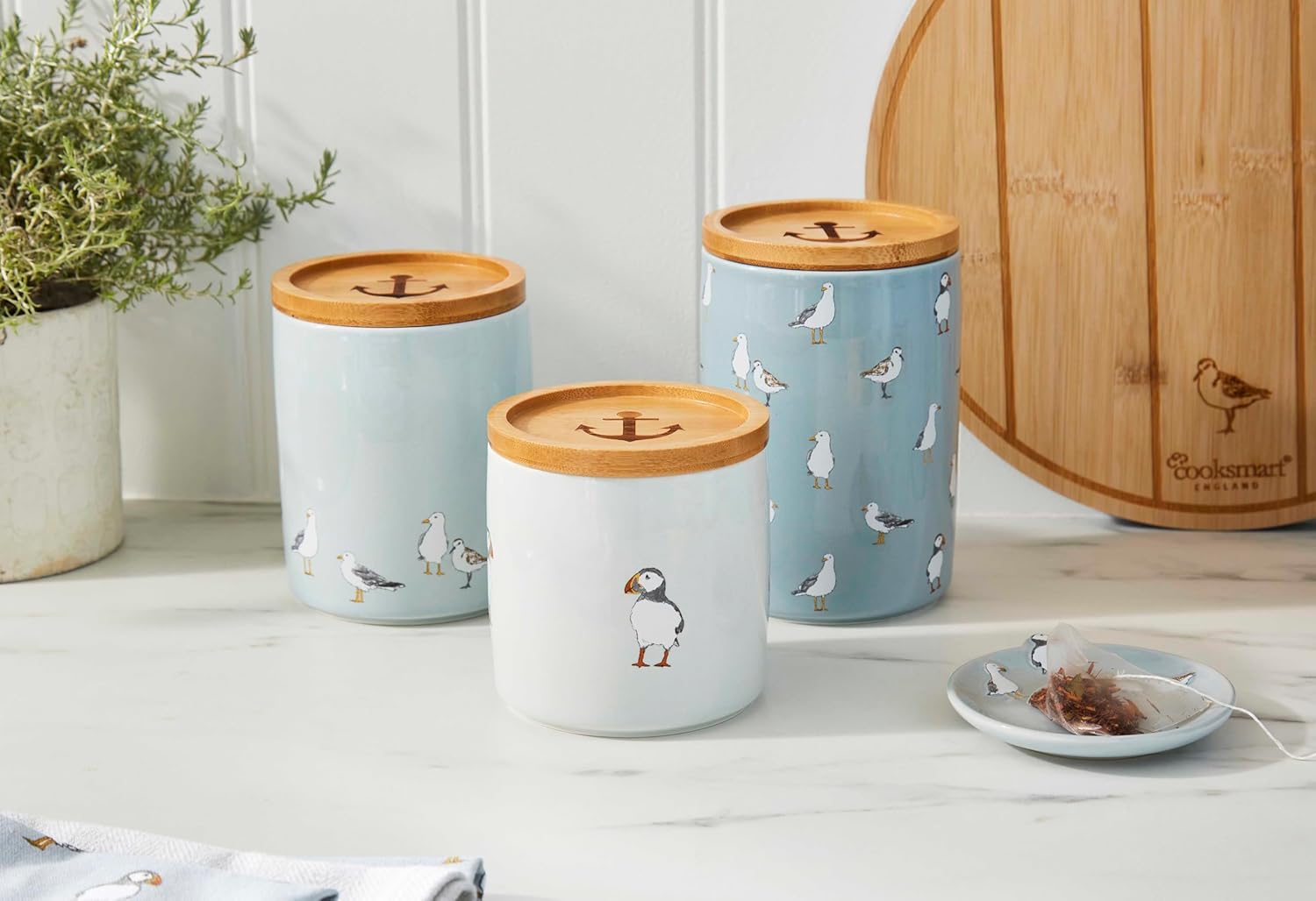 Cooksmart Coastal Birds Medium Storage Canister Cooksmart England