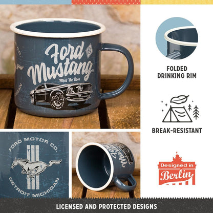 Nostalgic Art Ford Mustang Enamel Mug