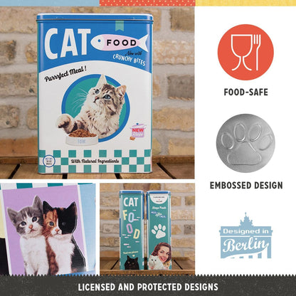 Nostalgic Art Cat Food Storage Tin - XL