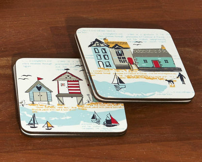 Cooksmart Beside The Seaside Set of 4 Coasters Cooksmart England