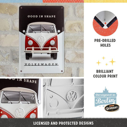 Nostalgic Art VW Good In Shape Tin Sign - Medium Nostalgic Art