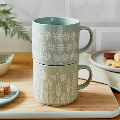 Cooksmart Homestead Stacking Mug - Sage Cooksmart England