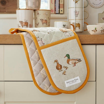 Cooksmart Buttercup Farm Double Oven Glove