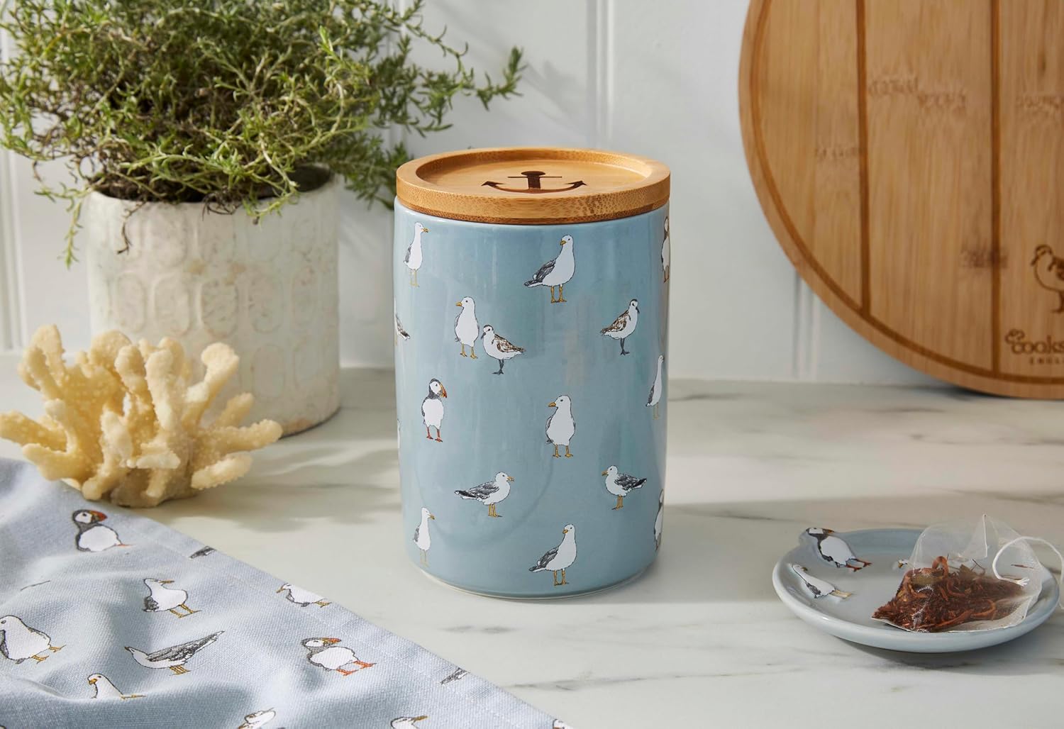 Cooksmart Coastal Birds Large Storage Canister Cooksmart England