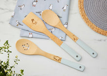 Cooksmart Coastal Birds Set of 3 Bamboo Utensils Cooksmart England
