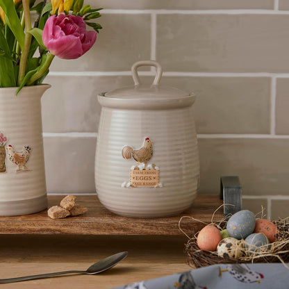 Cooksmart Hen House Lane Canister - Farm Fresh Eggs Cooksmart England