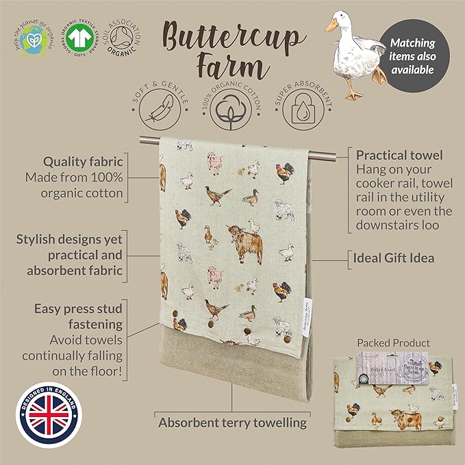Cooksmart Butter Cup Farm Roller Towel Cooksmart England